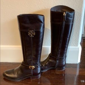 Tory Burch Riding Boots Brown